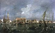 Francesco Guardi venice acrooss the basin of san marco Norge oil painting reproduction